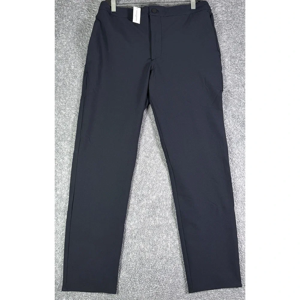 NWT Banana Republic Pants Mens 32x32 Blue Performance Slim Tapered Fit Golf